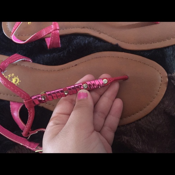 Brand new red sandals/ flats - Picture 2 of 3